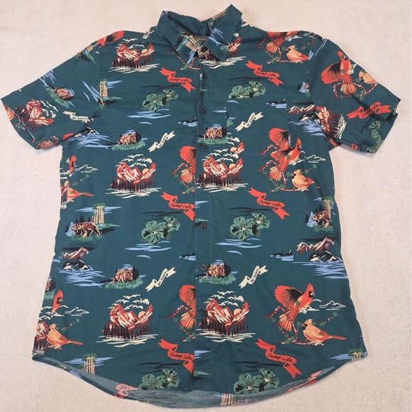Eddie Bauer Other - Eddie Bauer Men's TXL Camp Shirt Hawaiian Print Button Up Short Sleeve
